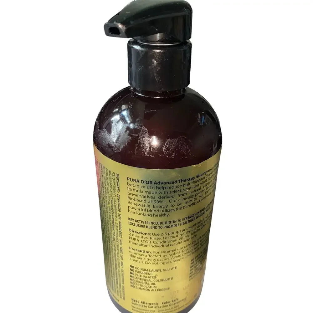 Pura D'or Shampoo 1.5X concentrated 16 oz used